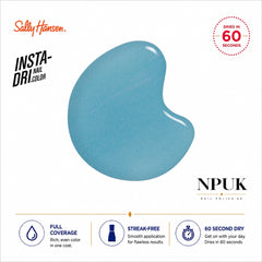 Sally Hansen Insta-Dri Nail Polish Some Like Blue 744