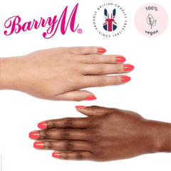 Barry M Hi Vis Neon Nail Paint Coral Blaze