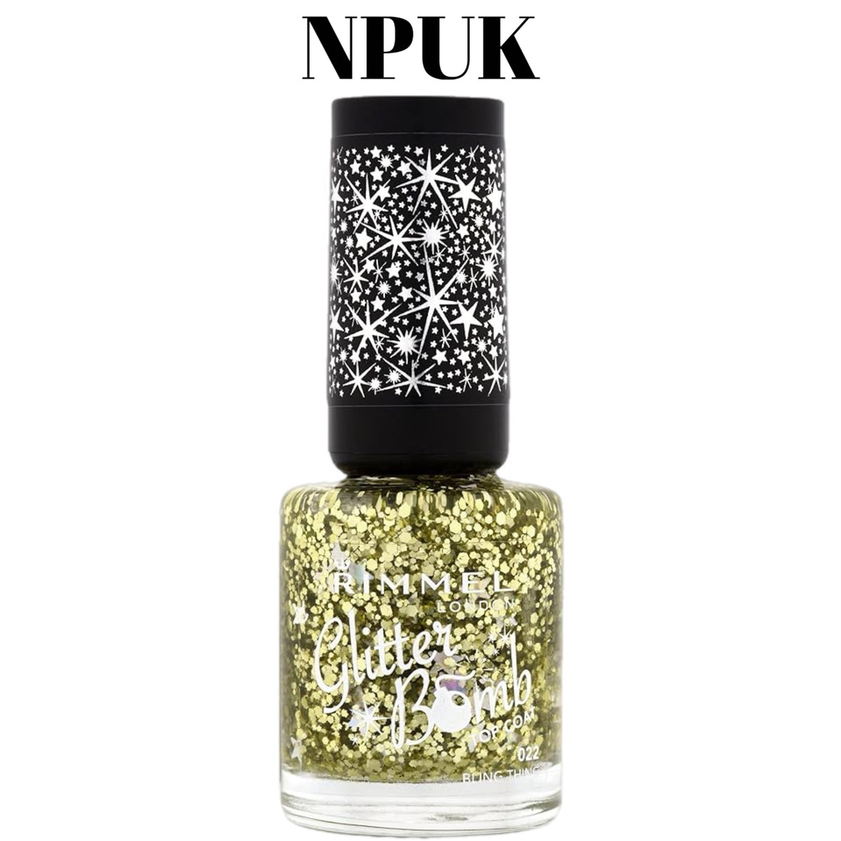Rimmel London Glitter Bomb Top Coat Bling Thing 022