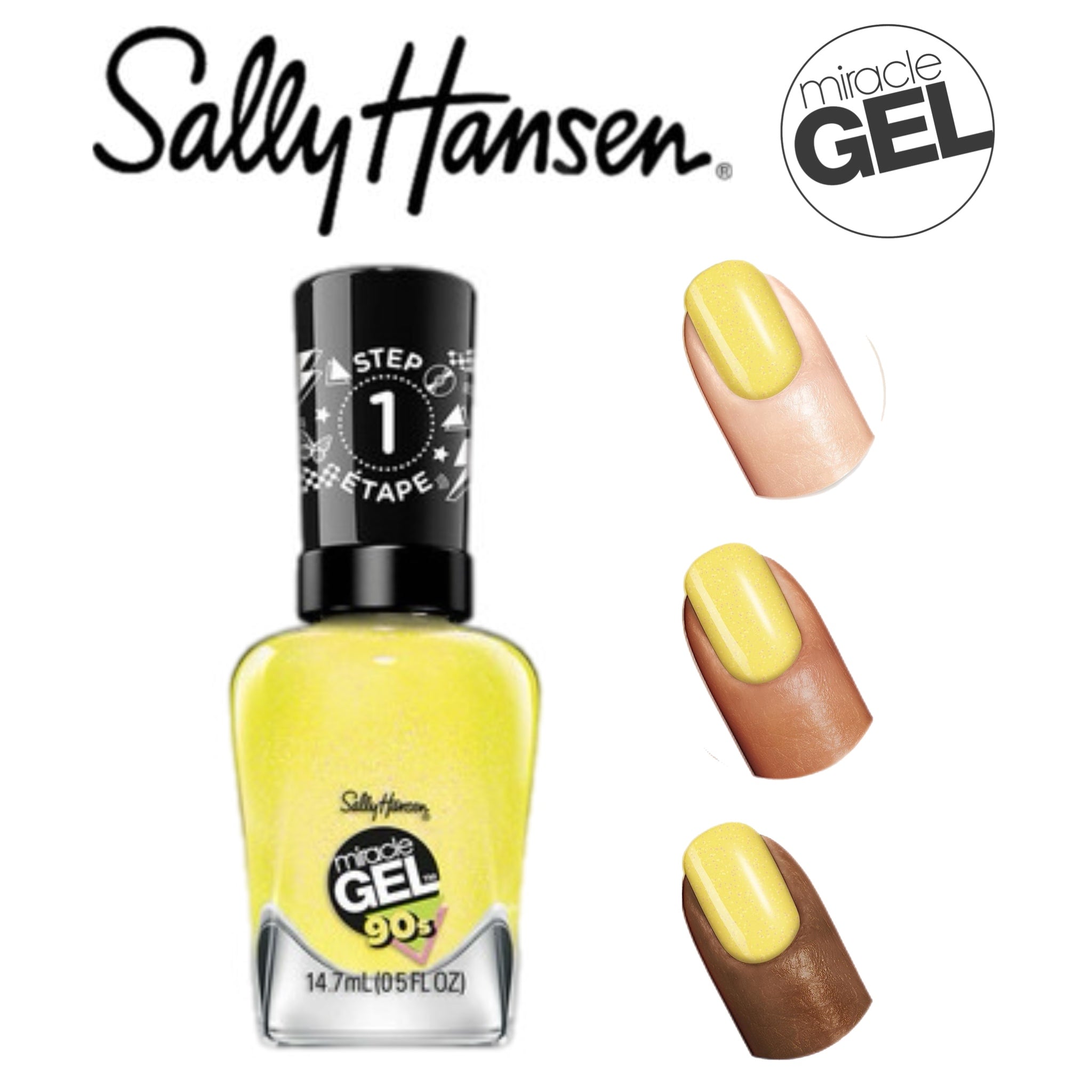 Sally Hansen Miracle Gel 90s Nail Polish 891 Mixtape