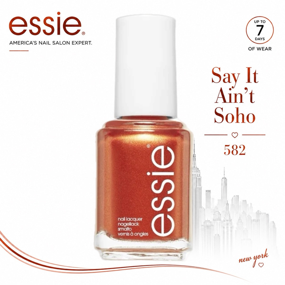 Essie Nail polish Say It Ain't soho 582