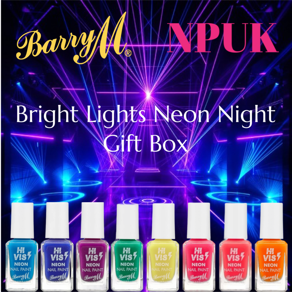 NPUK Bright Lights Neon Nights Gift Box - Barry M Hi Vis Neon Nail Paint