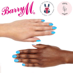 Barry M Hi Vis Neon Nail Paint Blue Shock