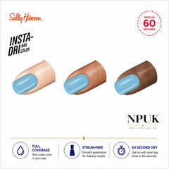Sally Hansen Insta-Dri Nail Polish Some Like Blue 744