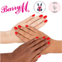 Barry M Hi Vis Neon Nail Polish Red Frenzy