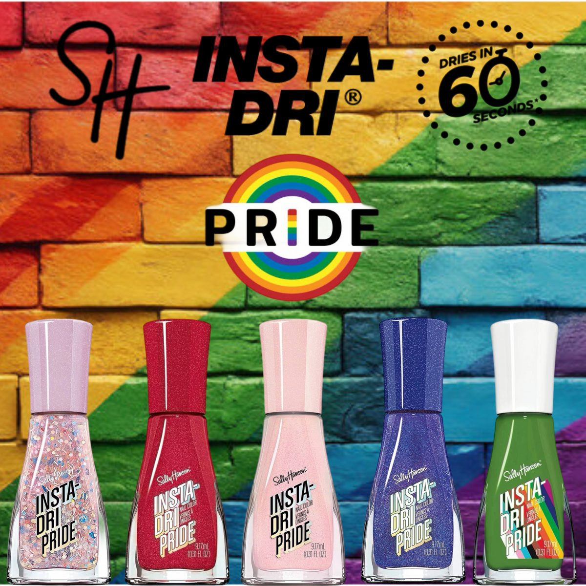 Sally Hansen Insta-Dri Nail Polish Pride Gift Box Set