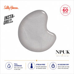 Sally Hansen Insta-Dri Nail Polish Silver Stallion 563