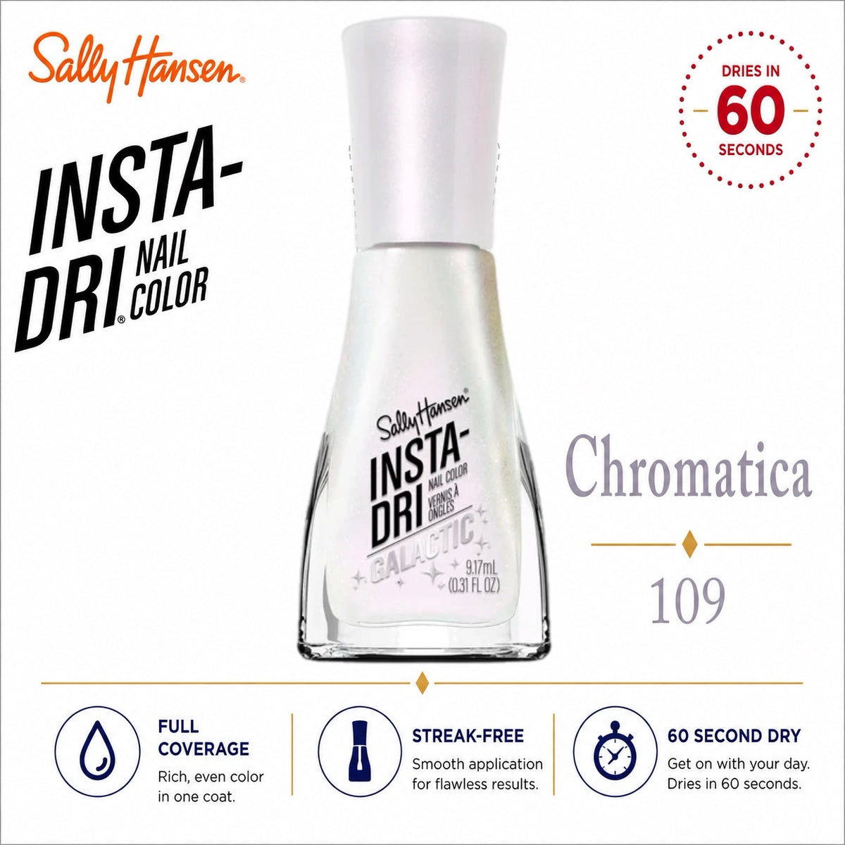Sally Hansen Insta-Dri Nail Polish Chromatica 109