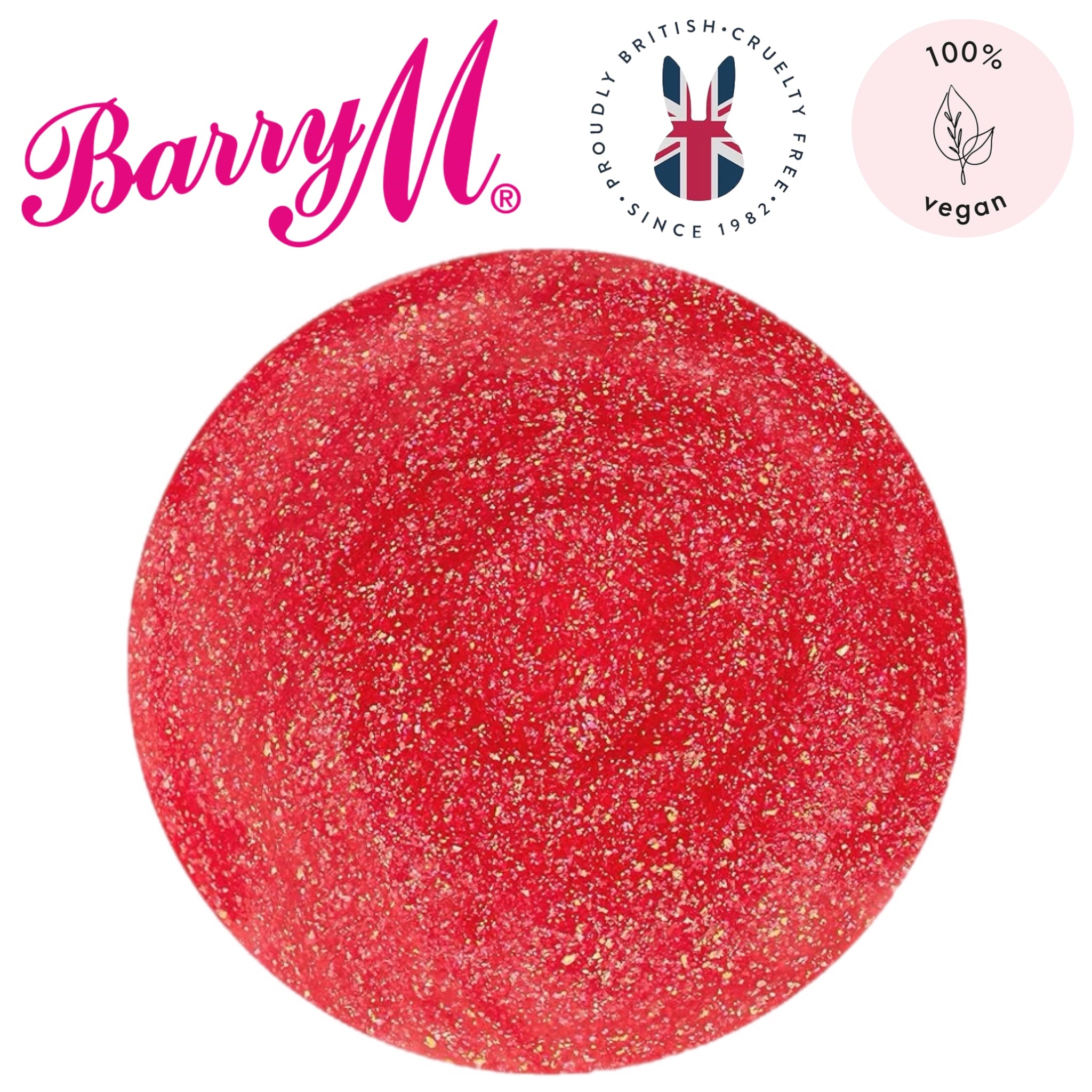 Barry M Crystal Rock Nail Polish Red Jasper