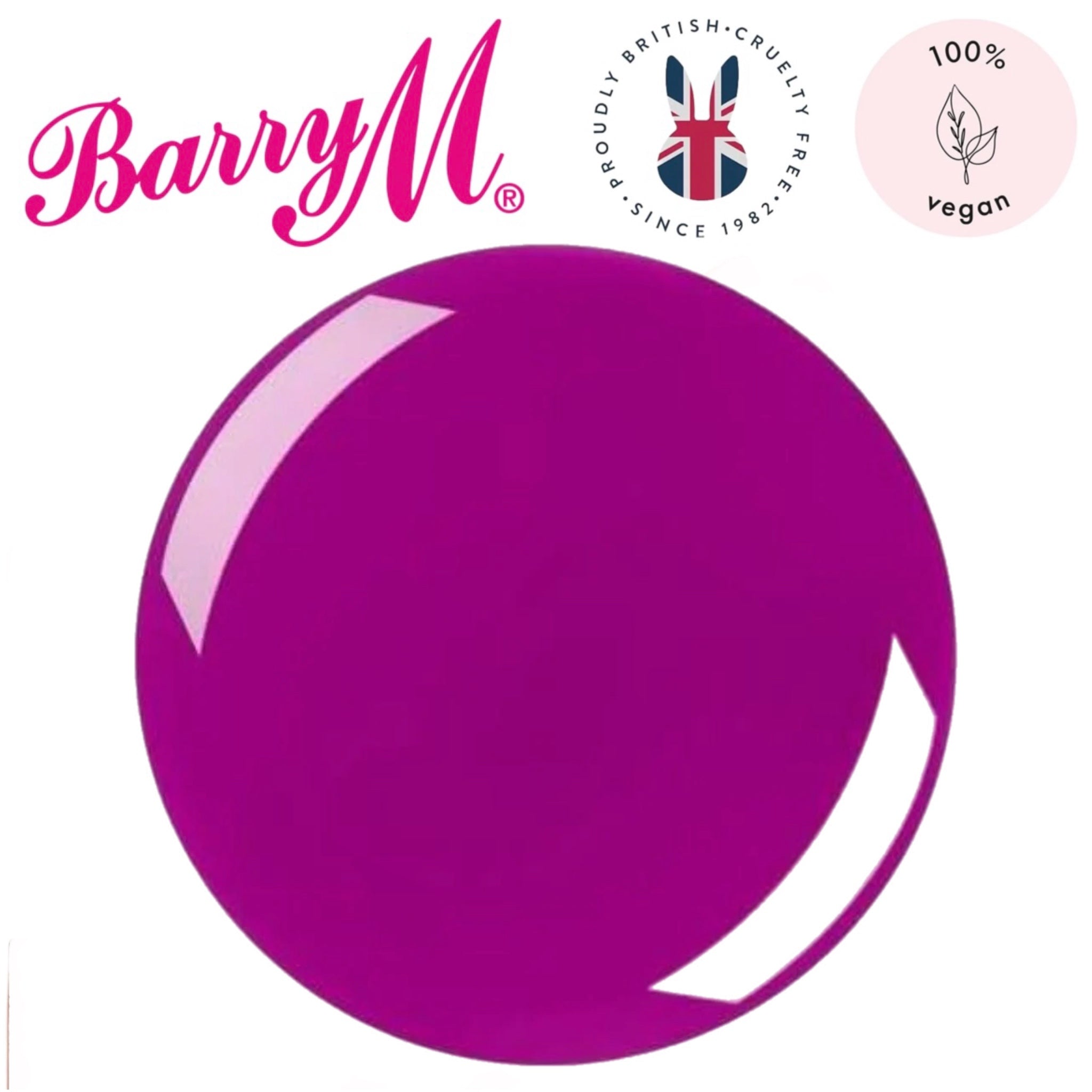 Barry M Hi Vis Neon Nail Paint Fearless Purple
