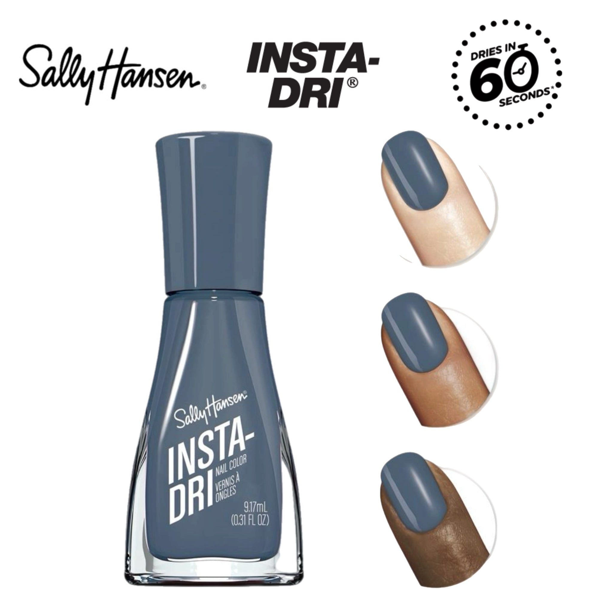 Sally Hansen Insta-Dri Nail Polish Time To Indi-Go 507